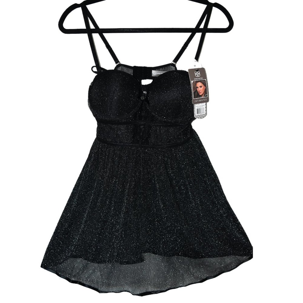 Shimmer Mesh Babydoll by Daisy Fuentes Intimates